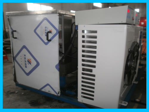 三槽过锡炉治具超声波清洗机流水线后面全封闭工业冷气机组