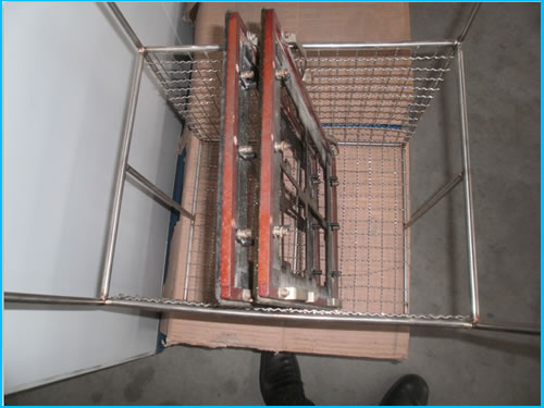 三槽过锡炉治具超声波清洗机流水线治具装载清洗篮